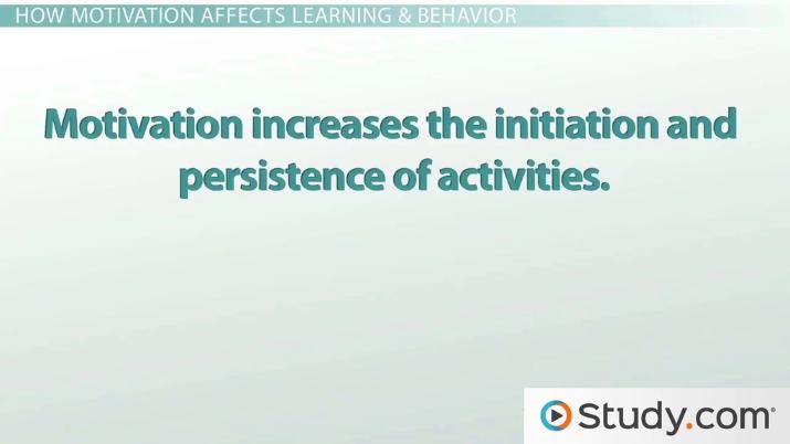 Motivation Plays an Important Role in Instruction