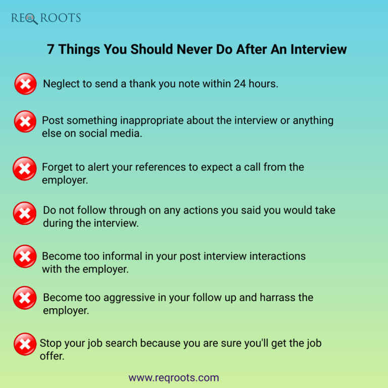 7 Things You Should Not Do In An Interview